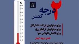 همدلی مردم در دو درجه کمتر

