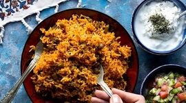 لوبیا پلو مجلسی بدون گوشت، ارزان و ساده

