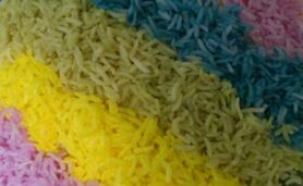 طرز تهیه برنج خوشگل و رنگی + ویدئو