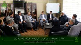 بازدید دکتر فصاحت از اتحادیه سراسری تعاونی‌های کشاورزی باغبانی

