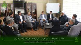 بازدید دکتر فصاحت از اتحادیه سراسری تعاونی‌های کشاورزی باغبانی

