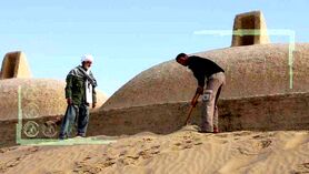 دفن روستاهای محروم ریگان در شن‌های روان