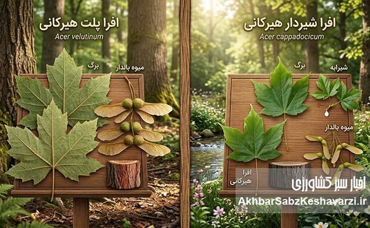 چگونه افرا پلت را از افرا شیردار هیرکانی تشخیص دهیم؟ (راهنمای شناسایی)+ویدئو

