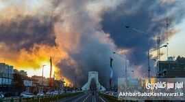 آتش بر نماد پایتخت؛ روایت عکاس از انفجارهای مرگبار تهران