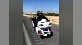 موتورسیکلت باشکوه هوندا در جاده‌های ایران+ ویدئو

