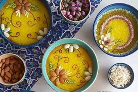 تزئین شله زرد+ عکس

