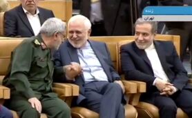 خوش‌وبش سردار قاآنی و ظریف در پخش زنده +ویدیو

