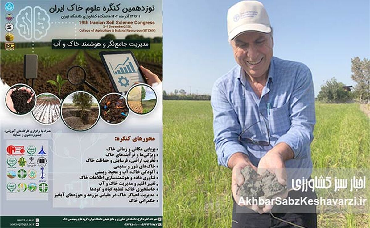 سخنرانی دکتر محمداسماعیل اسدی در نوزدهمین کنگره علوم خاک ایران؛ از تجربه‌های محلی تا سیاست‌های ملی در مدیریت پایدار خاک