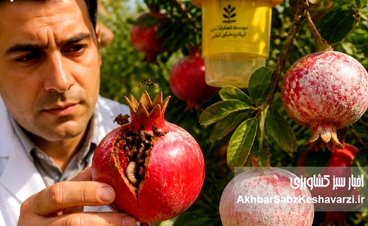 مدیریت تلفیقی کرم گلوگاه انار (IPM)؛ راهکار علمی مهار آفت کلیدی